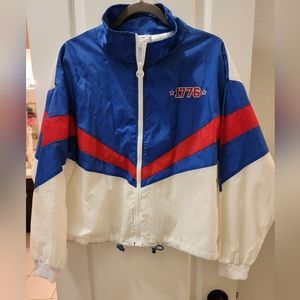 USA Retro Inspired Track Jacket Windbreaker Target Revolutions33 1776 NWT XXL